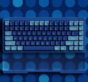 Nuphy - Halo75 v2 Wireless Mechanical Keyboard - Bezprzewodowa Klawiatura Mechaniczna Blue Lagoon Raspberry 4