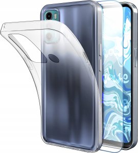 Etui Do Motorola Moto G60 (Przezroczyste, Silikonowe, Ochronne)   Szkło 9H 1
