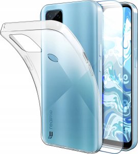 Etui Do Realme C21 (Przezroczyste, Silikonowe, Ochronne, Case)   Szkło 9H 1