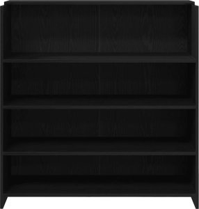 vidaXL Biurko recepcyjne czarny dąb 100x50x103,5 cm drewno klejone (3324161) 5