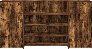 vidaXL Biurko recepcyjne dąb wędzony 200x50x103,5 cm Drewno klejone (3324182) 5
