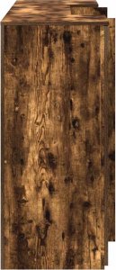 vidaXL Biurko recepcyjne dąb wędzony 200x50x103,5 cm Drewno klejone (3324182) 10