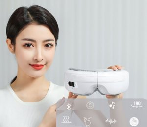 Masażer Masaż do Oczu Skroni na Oczy Wibracyjny Podgrzewanie Muzyka Jabees / A259 4