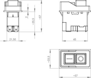 Wyłącznik włącznik elektromagnetyczny KJD17 do betoniarki jednofazowy 6