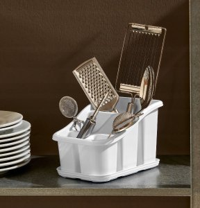 Ociekacz na sztućce 5 komorowy 200x150x130 mm 3