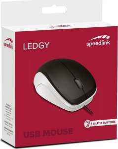 Speedlink mouse Ledgy Silent, black/white (SL-610015-BKWE) 2