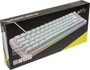 Cherry Xtrfy K5 Gaming Tastatur, TKL, RGB - transparent/wei 1