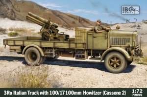 Model plastikowy 3Ro Italian Truck with 100/17 100mm Howitzer 1/72 Ibg 1