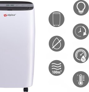 Alpina osuszacz i oczyszczacz powietrza 10 litrów 220W do 100m 2