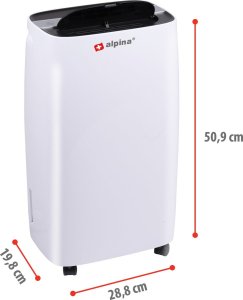 Alpina osuszacz i oczyszczacz powietrza 10 litrów 220W do 100m 4