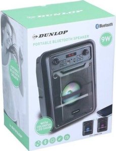 Dunlop głośnik mobilny Bluetooth D220 Radio FM 9W Czarny 5