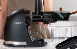 Wyciskarka wolnoobrotowa AMZCHEF 1501-BK-SM (czarny) 2