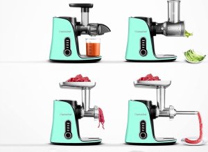 Wyciskarka wolnoobrotowa AMZCHEF GM3001-GN (zielony) 4