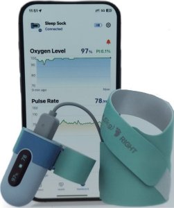 Pulsoksymetr Monitor snu PO5 dla niemowląt i dzieci 1