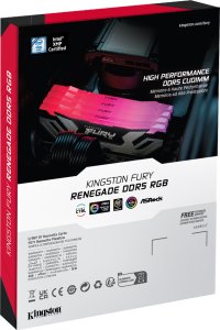 Pamięć Kingston Fury Renegade RGB, DDR5, 24 GB, 8400MHz, CL40 (KF584CU40RSA-24) 8