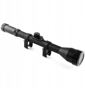 Luneta celownicza 4x28 z wysokim montażem, krzyż 2