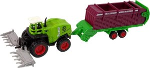 Zestaw Pojazdów Rolniczych Traktor 12 Sztuk Metal LEAN Toys 4