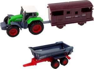Zestaw Pojazdów Rolniczych Traktor 12 Sztuk Metal LEAN Toys 5