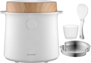 Ryżowar 1,5 l biały, dekor z drewna CONCEPT RE3030 1