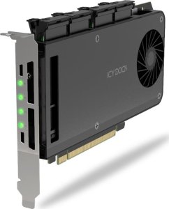 ICY DOCK Mobile Rack Adapter Card 4-Bay M.2 NVMe SSD zu PCIe 4.0 x 16 2