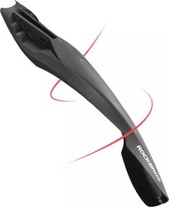 Tylny błotnik rowerowy z czerwoną lampką LED - czarny 11