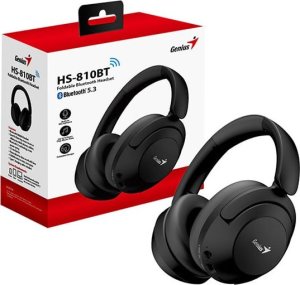 Genius HS-810BT słuchawki z mikrofonem, regulacja głośności, czarna, bluetooth 3