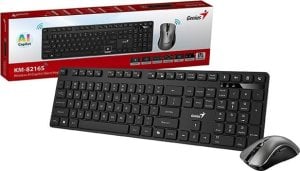 Genius KM-8216S COPILOT, zestaw klawiatura z myszą optyczną bezprzewodową, CZ/SK, klasyczna, czarna 3