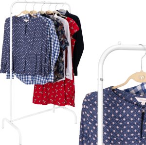 Wieszak stojący na ubrania BADIS biały 7