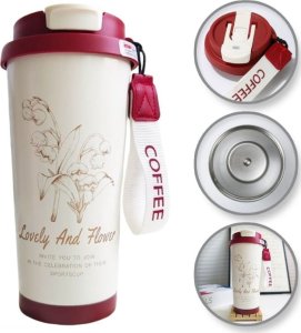 KUBEK TERMICZNY z uchwytem i ustnikiem, przenośny 550ml BD28WZ4 1