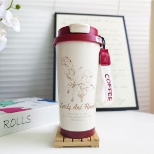 KUBEK TERMICZNY z uchwytem i ustnikiem, przenośny 550ml BD28WZ4 2