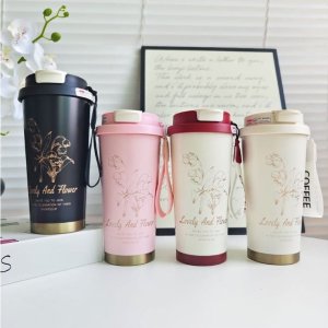 KUBEK TERMICZNY z uchwytem i ustnikiem, przenośny 550ml BD28WZ4 3