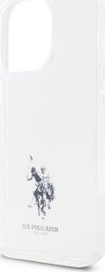 US Polo USHCP15XUSMT iPhone 15 Pro Max    6.7" przezroczysty/transparent IML Printed Double Horse Logo 5