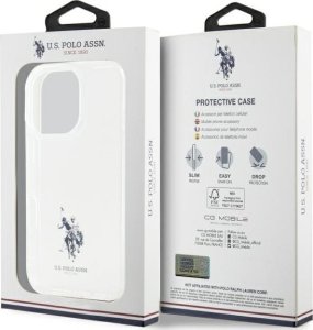 US Polo USHCP15XUSMT iPhone 15 Pro Max    6.7" przezroczysty/transparent IML Printed Double Horse Logo 7