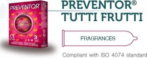 Pakiet prezerwatyw TUTTI FRUTTI Preventor 48 x 3 szt 1