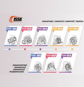 Łańcuchy śniegowe tekstylne Isse Classic rozmiar 66 EN16662-1-2020 ONORM 5121- 2021 2 szt. 8