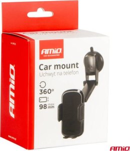 Uchwyt do samochodu na telefon szybę kokpit regulowany AMIO-04135 7