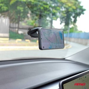 Uchwyt samochodowy magnetyczny do telefonu na szybę przyssawkę 360 AMIO-04142 3