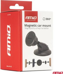 Uchwyt samochodowy magnetyczny do telefonu na szybę przyssawkę 360 AMIO-04142 6