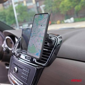 Uchwyt samochodowy magnetyczny na telefon do kratki wentylacyjnej 360 AMIO-04141 6