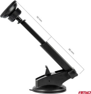 Uchwyt samochodowy magnetyczny do telefonu na szybę z przyssawk? regulowany 360 AMIO-04145 7