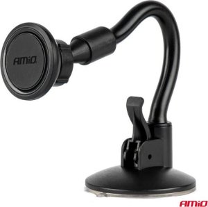Uchwyt samochodowy magnetyczny do telefonu na szybę przyssawkę elastyczny 360 AMIO-04143 2