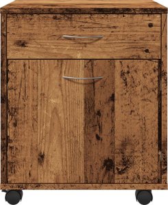vidaXL Szafka na kółkach, kolor starego drewna, 45x38x54 cm 5