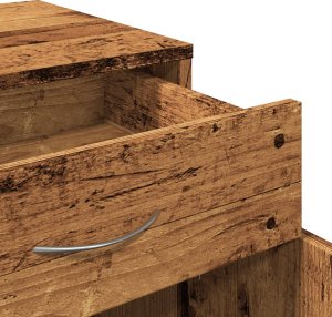 vidaXL Szafka na kółkach, kolor starego drewna, 45x38x54 cm 9