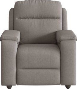 vidaXL Fotel rozkładany, kolor taupe, obity tkaniną 3