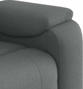 vidaXL Rozkładany fotel masujący, ciemnoszary, obity tkaniną 9