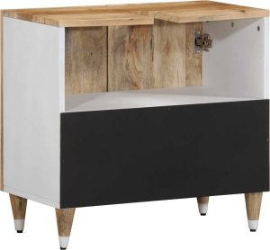 vidaXL Szafka pod umywalkę, 62x33x58 cm, lite drewno mango 5