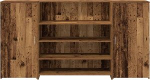 vidaXL Biurko recepcyjne Stare drewno 200x50x103,5 cm Drewno klejone 5