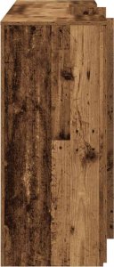 vidaXL Biurko recepcyjne Stare drewno 200x50x103,5 cm Drewno klejone 10