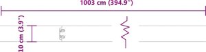 vidaXL Obrzeża trawnikowe 10 szt. Oliwkowo-zielone 10x103 cm 10