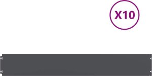 vidaXL Obrzeża trawnikowe 10 szt. Antracyt Stal walcowana na zimno 2